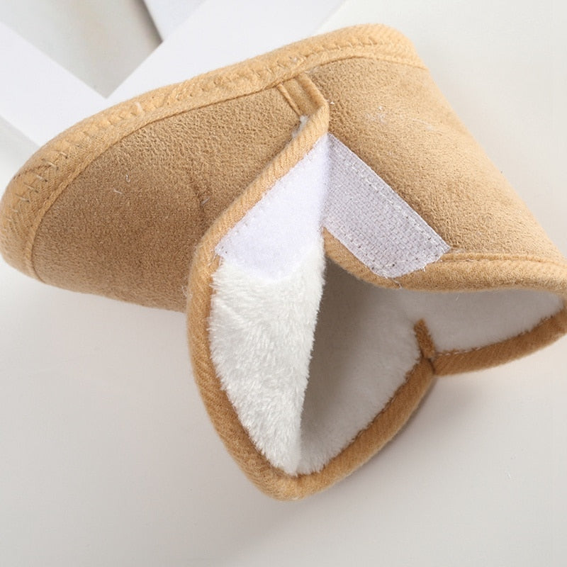 Winter Baby Shoes Booties Solid Warm Plus Velvet Anti-slip First Walkers Infant Crib Shoes Cotton Snow Boots